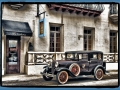 Old Car in front of Casa Monica Hotel